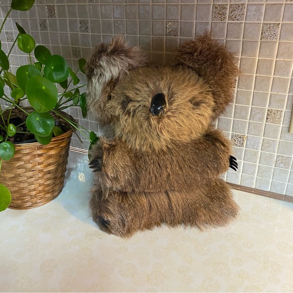 Vintage Other - Vintage Australian‎ Koala bear real fur plush stuffed animal Australia realistic